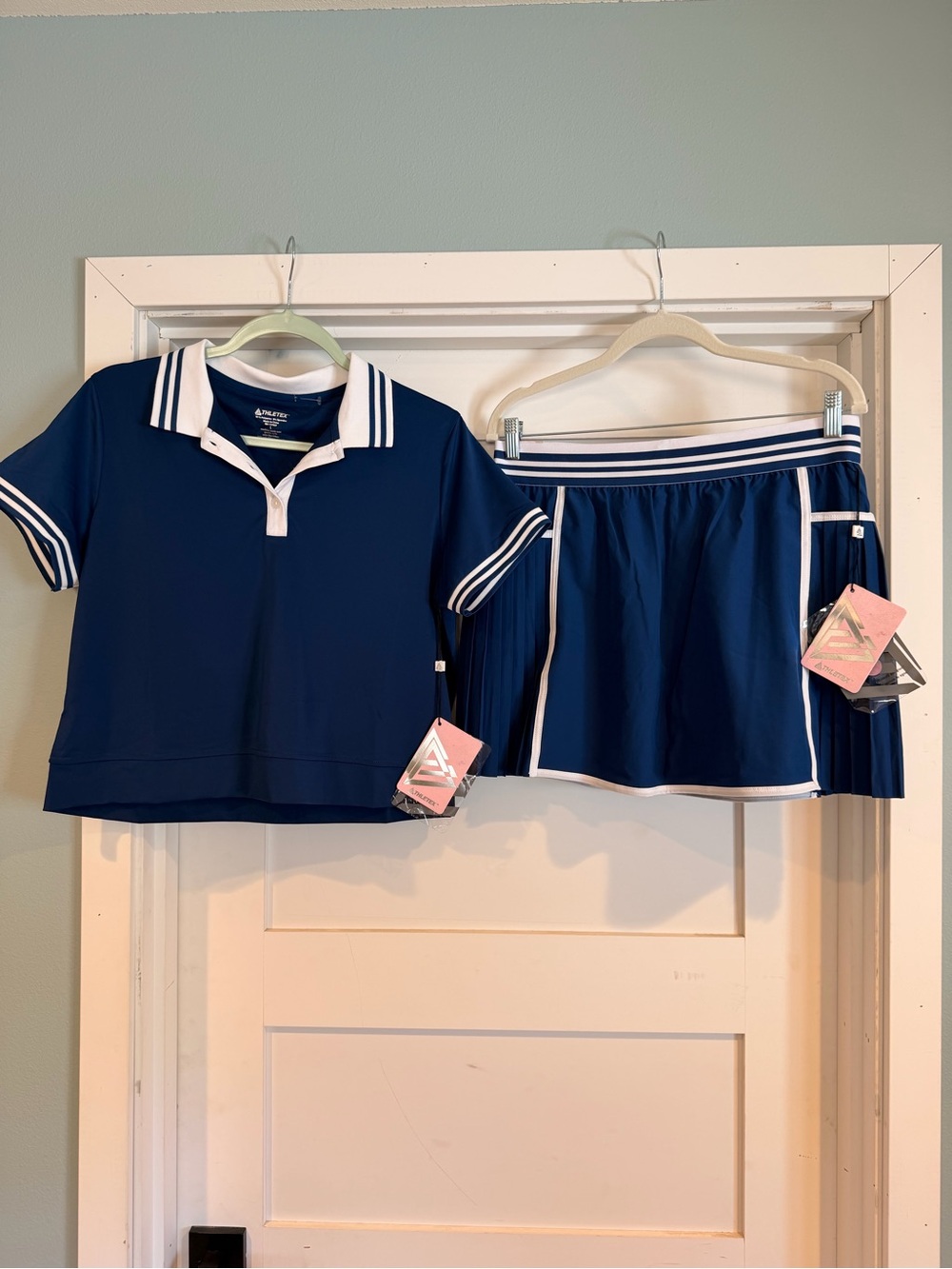Navy Women's Tennis Polo & Skort Set - Picture 1 of 9